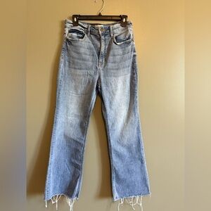 Harper Heritage High Rise Kick Crop denim
